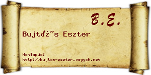 Bujtás Eszter névjegykártya
